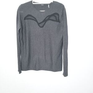 Elie Tahari gray sweater size large